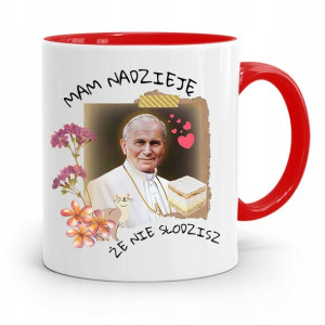 Kubek Czerwony Jan Paweł Ii Papaj Nie Słodzisz?