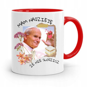 Kubek Czerwony Jan Paweł Ii Papaj Nie Słodzisz?