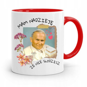 Kubek Czerwony Jan Paweł Ii Papaj Nie Słodzisz?
