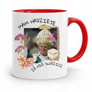 Kubek Czerwony Jan Paweł Ii Papaj Nie Słodzisz?