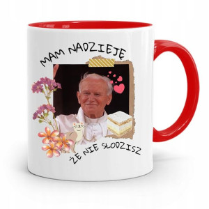Kubek Czerwony Jan Paweł Ii Papaj Nie Słodzisz?