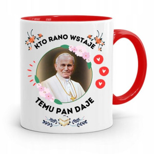 Kubek Czerwony Jan Paweł Ii Papaj Temu Pan Daje