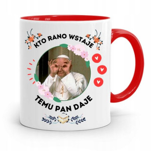 Kubek Czerwony Jan Paweł Ii Papaj Temu Pan Daje