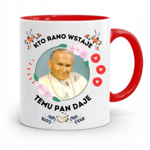 Kubek Czerwony Jan Paweł Ii Papaj Temu Pan Daje