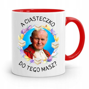 Kubek Czerwony Jan Paweł Ii Papież A Ciasteczko?