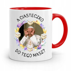 Kubek Czerwony Jan Paweł Ii Papież A Ciasteczko?