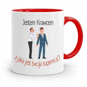 Kubek Czerwony Krawca Krawcowej Jestem Krawcem