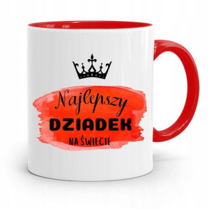Kubek Czerwony Na Dzień Dziadka Najlepszy Dziadek