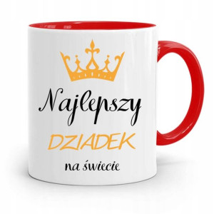 Kubek Czerwony Na Dzień Dziadka Najlepszy Dziadek