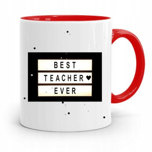 Kubek Czerwony Na Dzień Nauczyciela Best Teacher