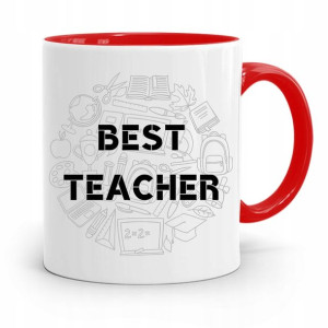 Kubek Czerwony Na Dzień Nauczyciela Best Teacher