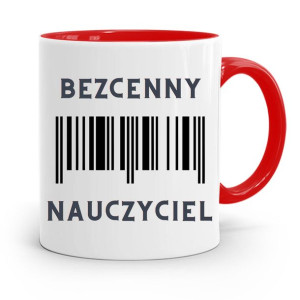 Kubek Czerwony Na Dzień Nauczyciela Bezcenny
