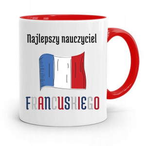 Kubek Czerwony Na Dzień Nauczyciela Francuskiego