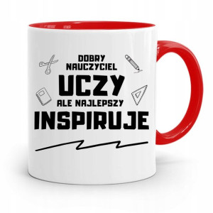 Kubek Czerwony Na Dzień Nauczyciela Inspiruje