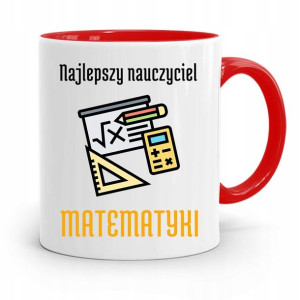 Kubek Czerwony Na Dzień Nauczyciela Matematyki