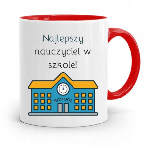 Kubek Czerwony Na Dzień Nauczyciela Najlepszy