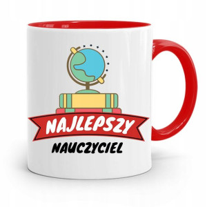 Kubek Czerwony Na Dzień Nauczyciela Najlepszy