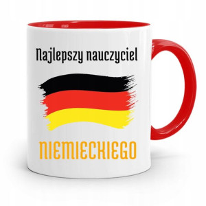 Kubek Czerwony Na Dzień Nauczyciela Niemieckiego
