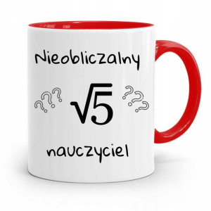 Kubek Czerwony Na Dzień Nauczyciela Nieobliczalny