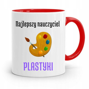 Kubek Czerwony Na Dzień Nauczyciela Plastyki