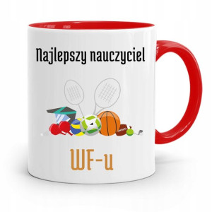 Kubek Czerwony Na Dzień Nauczyciela Wf-u Prezent