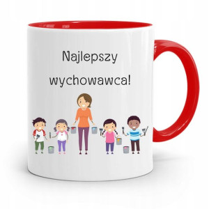 Kubek Czerwony Na Dzień Nauczyciela Wychowawca