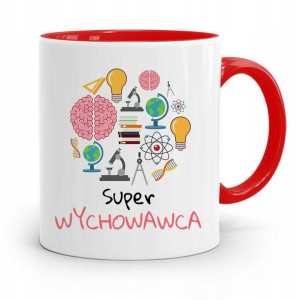 Kubek Czerwony Na Dzień Nauczyciela Wychowawca