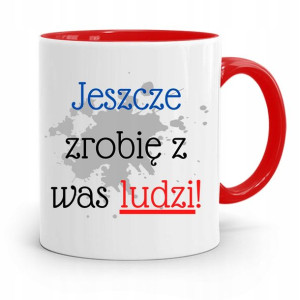 Kubek Czerwony Na Dzień Nauczyciela Zrobię Ludzi