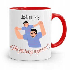 Kubek Czerwony Na Dzień Ojca Dla Taty Jestem Tatą