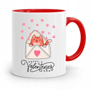 Kubek Czerwony Na Walentynki Happy Valentines Day