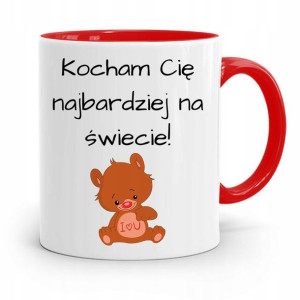 Kubek Czerwony Na Walentynki Kocham Cię