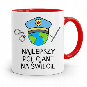 Kubek Czerwony Najlepszego Policjanta Na Świecie