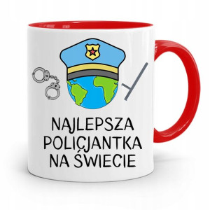 Kubek Czerwony Najlepszej Policjantki Na Świecie