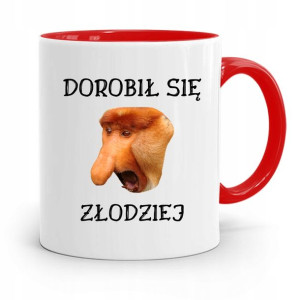 Kubek Czerwony Nosacz Janusz Dorobił Się Złodziej