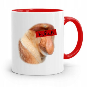 Kubek Czerwony Nosacz Janusz Kurła Prezent