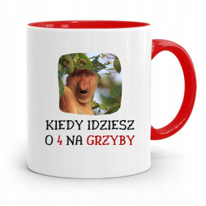 Kubek Czerwony Nosacz Janusz O 4 Na Grzyby Prezent