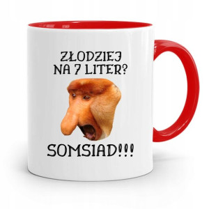 Kubek Czerwony Nosacz Janusz Złodziej Na 7 Liter