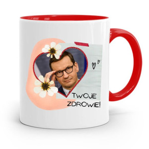 Kubek Czerwony Politycy Premier Mateusz Morawiecki