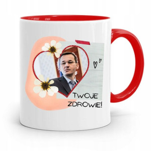 Kubek Czerwony Politycy Premier Mateusz Morawiecki