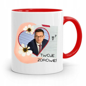 Kubek Czerwony Politycy Premier Mateusz Morawiecki