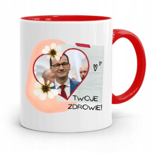 Kubek Czerwony Politycy Premier Mateusz Morawiecki