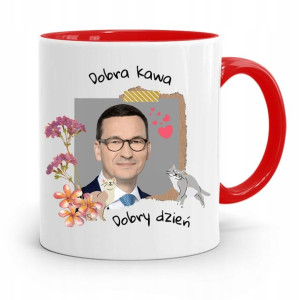 Kubek Czerwony Politycy Premier Mateusz Morawiecki
