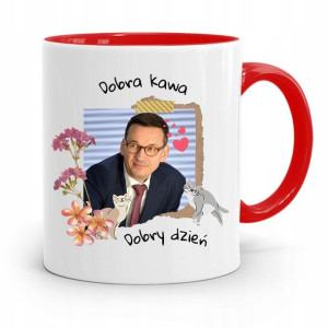 Kubek Czerwony Politycy Premier Mateusz Morawiecki