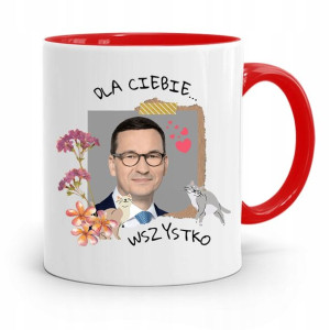 Kubek Czerwony Politycy Premier Mateusz Morawiecki