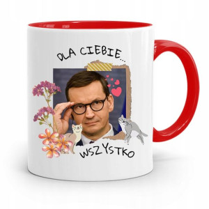 Kubek Czerwony Politycy Premier Mateusz Morawiecki