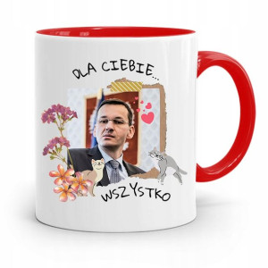 Kubek Czerwony Politycy Premier Mateusz Morawiecki