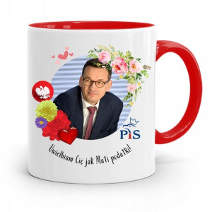 Kubek Czerwony Politycy Premier Mateusz Morawiecki