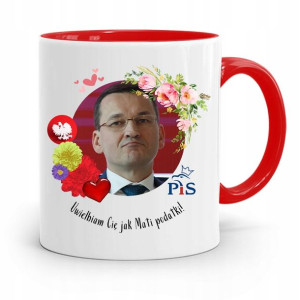 Kubek Czerwony Politycy Premier Mateusz Morawiecki