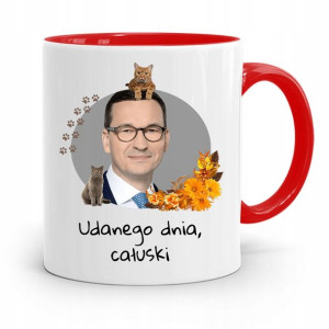 Kubek Czerwony Politycy Premier Mateusz Morawiecki