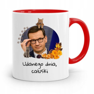 Kubek Czerwony Politycy Premier Mateusz Morawiecki